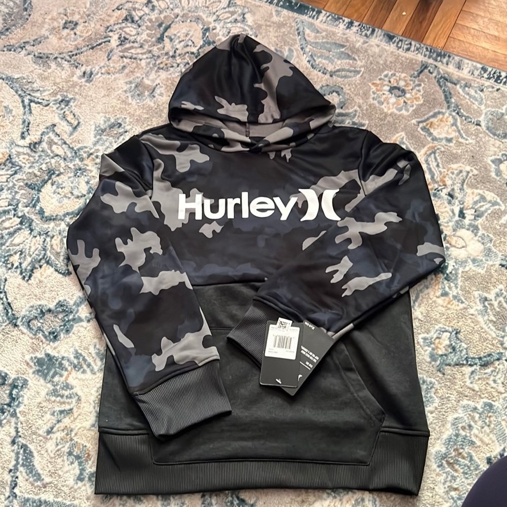Hurley grey camo hoodie